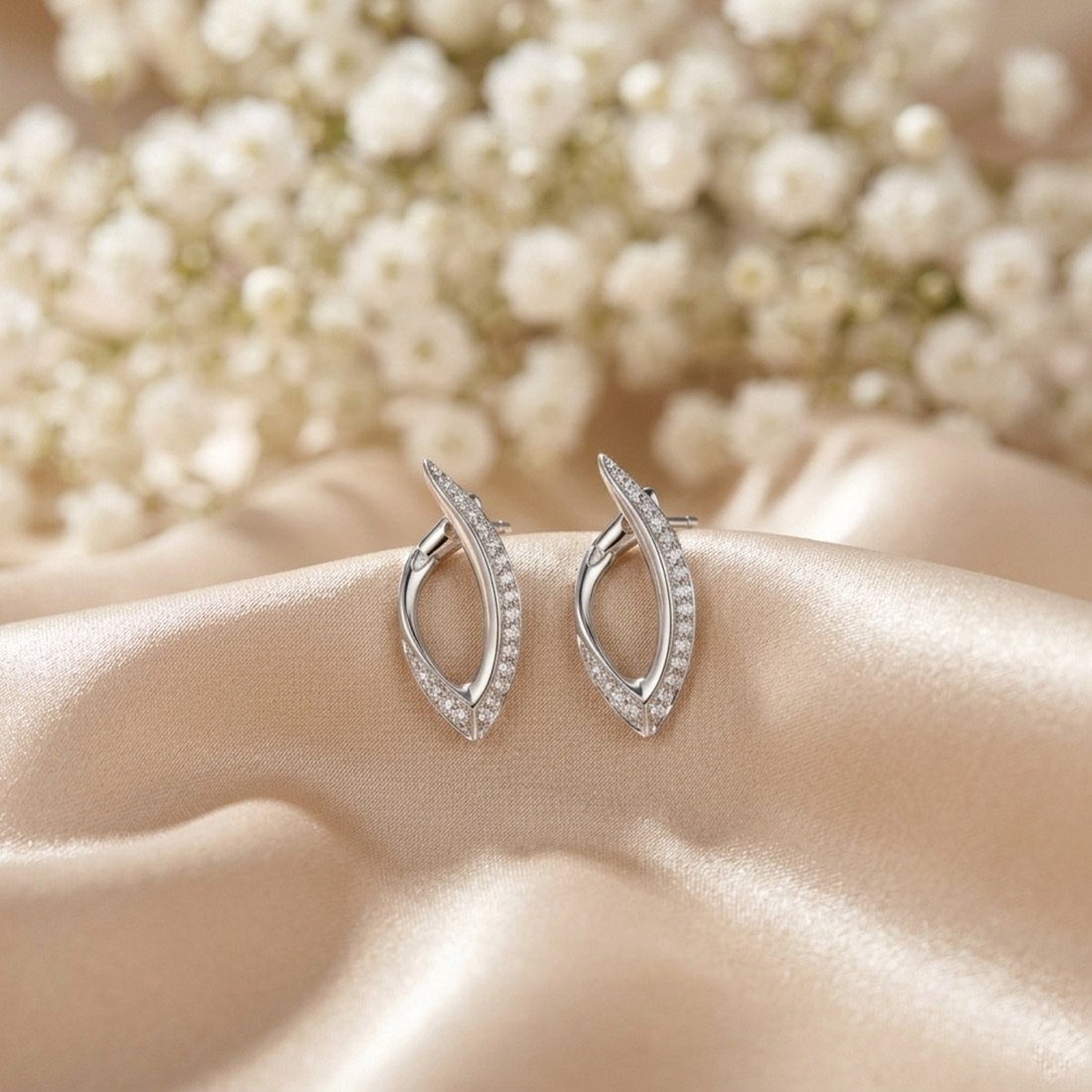 Petal Leaf Hoops