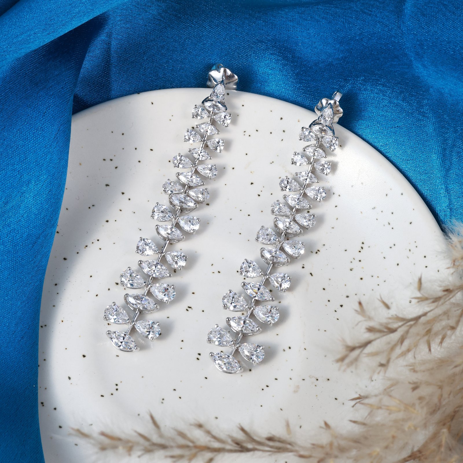 Silver Rain Earring