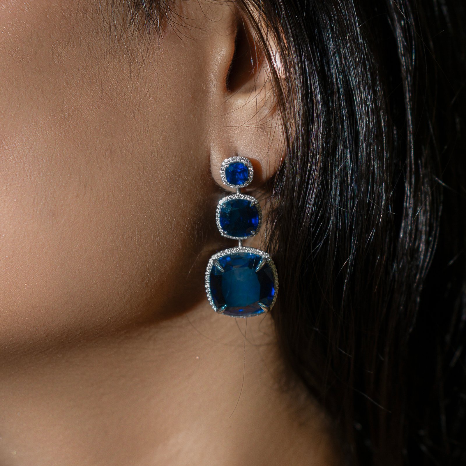 Sapphire Cascade Drops