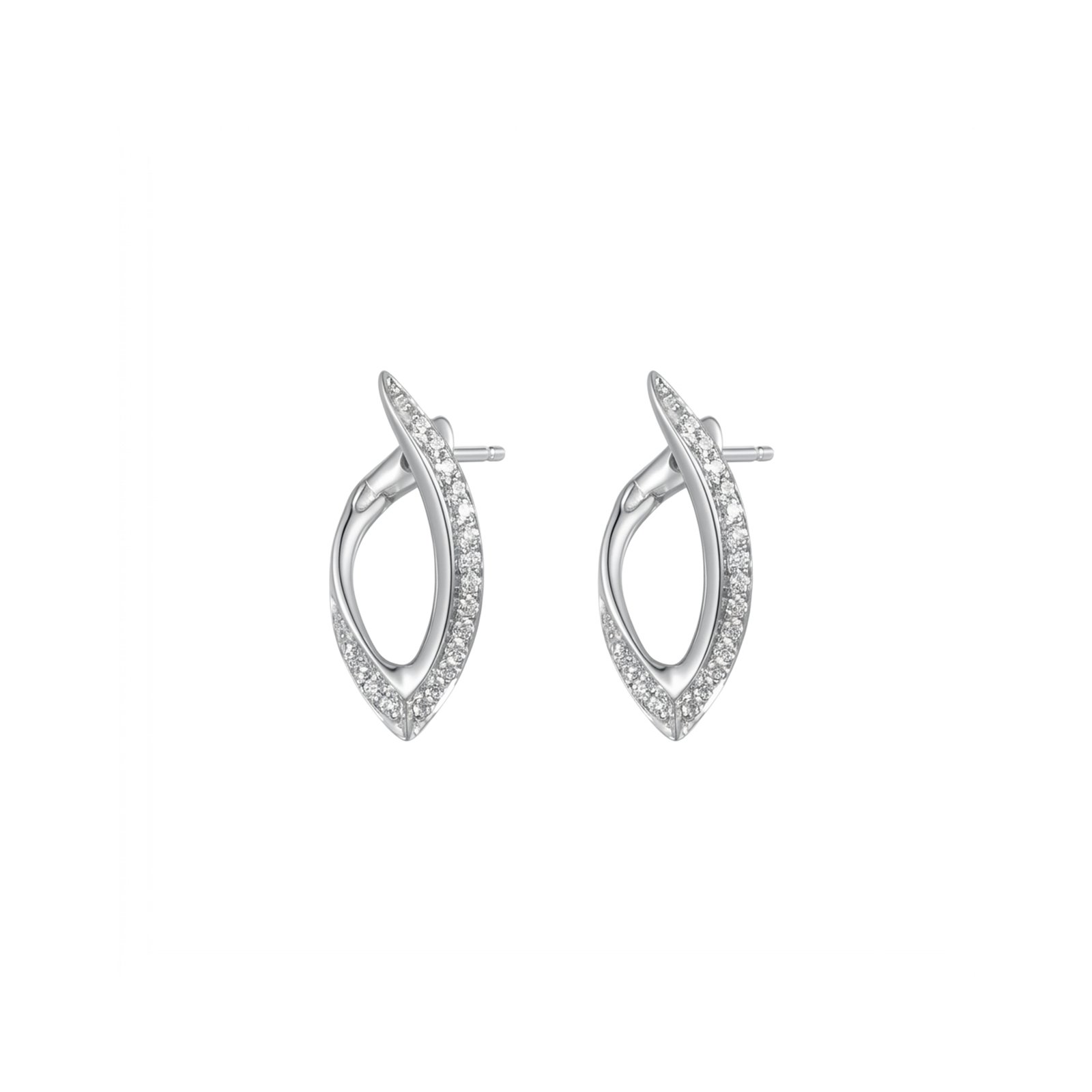 Petal Leaf Hoops — view 2